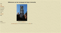 Desktop Screenshot of dubai-community.de